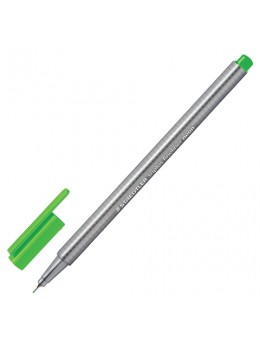 Ручка капиллярная STAEDTLER 'Triplus Fineliner', НЕОНОВАЯ ЗЕЛЕНАЯ, трехгранная, линия письма 0,3 мм, 334-501