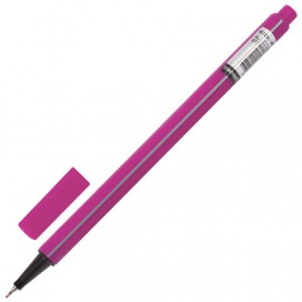Ручка капиллярная BRAUBERG 'Aero', РОЗОВАЯ, трехгранная, металлический наконечник, линия письма 0,4 мм, FL112