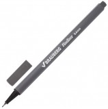 Ручка капиллярная BRAUBERG 'Aero', СЕРАЯ, трехгранная, металлический наконечник, линия письма 0,4 мм, FL114