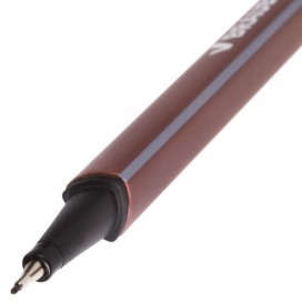 Ручка капиллярная BRAUBERG 'Aero', КОРИЧНЕВАЯ, трехгранная, металлический наконечник, линия письма 0,4 мм, FL113