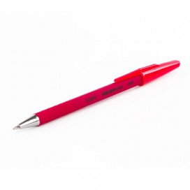 Ручка шариковая STAFF, КРАСНАЯ, корпус прорезиненный красный, узел 0,7 мм, линия письма 0,35 мм, BP192