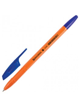 Ручка шариковая BRAUBERG 'X-333 Orange', СИНЯЯ, корпус оранжевый, узел 0,7 мм, линия письма 0,35 мм, BP167