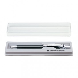 Ручка подарочная шариковая PIERRE CARDIN 'Actuel', корпус черный, алюминий, хром, синяя, PC0501BP