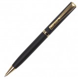 Ручка подарочная шариковая PIERRE CARDIN (Пьер Карден) 'Eco', корпус черный матовый, латунь, золотистые детали, синяя, PC0867BP