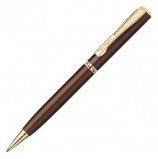 Ручка подарочная шариковая PIERRE CARDIN (Пьер Карден) 'Eco', корпус коричневый, латунь, золотистые детали, синяя, PC0866BP