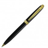 Ручка подарочная шариковая PIERRE CARDIN (Пьер Карден) 'Eco', корпус черный, латунь, золотистые детали, синяя, PC4114BP