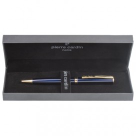 Ручка подарочная шариковая PIERRE CARDIN (Пьер Карден) 'Eco', корпус синий, латунь, золотистые детали, синяя, PC0871BP