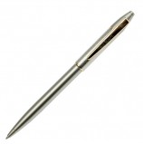 Ручка подарочная шариковая PIERRE CARDIN (Пьер Карден) 'Gamme', корпус серебристый, латунь, золотистые детали, синяя, PC0803BP