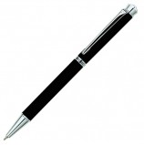 Ручка подарочная шариковая PIERRE CARDIN 'Crystal', корпус черный, латунь, хром, синяя, PC0710BP