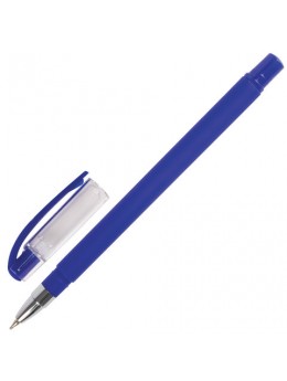 Ручка шариковая масляная BRAUBERG 'Matt', СИНЯЯ, корпус синий, узел 0,7 мм, линия письма 0,35 мм, 142486
