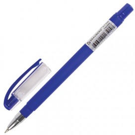 Ручка шариковая масляная BRAUBERG 'Matt', СИНЯЯ, корпус синий, узел 0,7 мм, линия письма 0,35 мм, 142486