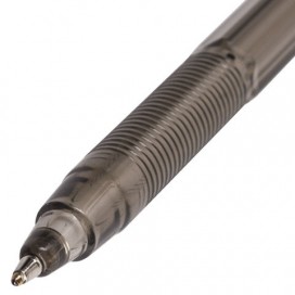 Ручка шариковая масляная BRAUBERG 'Assistant', ЧЕРНАЯ, корпус тонированный, 0,7 мм, линия письма 0,35 мм, 142485