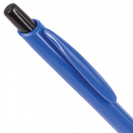 Ручка шариковая автоматическая с грипом STAFF, СИНЯЯ, корпус синий, узел 0,7 мм, линия письма 0,35 мм, BPR246