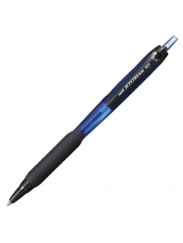 Ручка шариковая масляная автоматическая с грипом UNI (Япония) 'JetStream', СИНЯЯ, узел 0,7 мм, линия письма 0,35 мм, SXN-101-07 BLUE