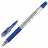 Ручка шариковая с грипом UNI (Япония) 'Lakubo', СИНЯЯ, узел 0,5 мм, линия письма 0,25 мм, SG-100(05) BLUE