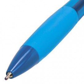 Ручка шариковая масляная автоматическая с грипом BRAUBERG 'FRUITY RG', СИНЯЯ, узел 0,7 мм, линия письма 0,35 мм, OBPR127