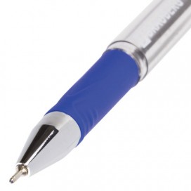 Ручка шариковая масляная с грипом BRAUBERG 'Active', СИНЯЯ, узел 0,7 мм, линия письма 0,35 мм, OBP105