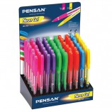 Ручка гелевая PENSAN 'Neon Gel', НЕОН АССОРТИ, узел 1 мм, линия письма 0,5 мм, дисплей, 2290/S