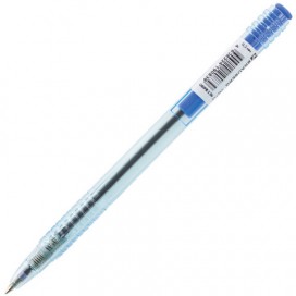 Ручка шариковая масляная автоматическая BRAUBERG 'Click Blue', СИНЯЯ, тонированный корпус, узел 1 мм, линия письма 0,5 мм, OBPR136