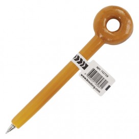 Ручка фигурная 'ПОНЧИКИ', СИНЯЯ, 4 дизайна ассорти, линия письма 0,5 мм, дисплей, BRAUBERG