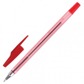 Ручка шариковая STAFF AA-927, КРАСНАЯ, корпус тонированный, хромированные детали, 0,7 мм, линия 0,35 мм,, BP107