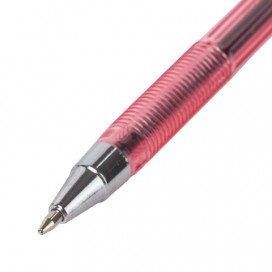 Ручка шариковая STAFF AA-927, КРАСНАЯ, корпус тонированный, хромированные детали, 0,7 мм, линия 0,35 мм,, BP107
