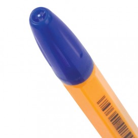 Ручка шариковая STAFF 'BP-1000', СИНЯЯ, корпус оранжевый, узел 0,7 мм, линия письма 0,35 мм, BP148