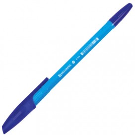 Ручка шариковая BRAUBERG 'X-333' NEON SOLID, СИНЯЯ, корпус ассорти, узел 0,7 мм, линия письма 0,35 мм, BP156