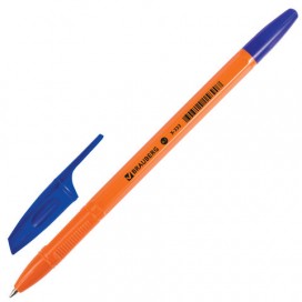 Ручки шариковые BRAUBERG НАБОР 3 шт., 'X-333', СИНИЕ, оранжевые, узел 0,7 мм, линия письма 0,35 мм, BP160
