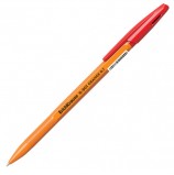 Ручка шариковая ERICH KRAUSE 'R-301 Orange', КРАСНАЯ, корпус оранжевый, узел 0,7 мм, линия письма 0,35 мм, 43196
