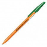 Ручка шариковая ERICH KRAUSE 'R-301 Orange', ЗЕЛЕНАЯ, корпус оранжевый, узел 0,7 мм, линия письма 0,35 мм, 43197