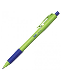 Ручка шариковая масляная автоматическая с грипом ERICH KRAUSE 'Ultra Glide Joy Neon', СИНЯЯ, узел 0,7 мм, линия письма 0,35 мм, 43347