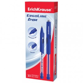 Ручка стираемая гелевая с грипом ERICH KRAUSE 'ErgoLine Erase', СИНЯЯ, узел 0,7 мм, линия письма 0,35 мм, 41545