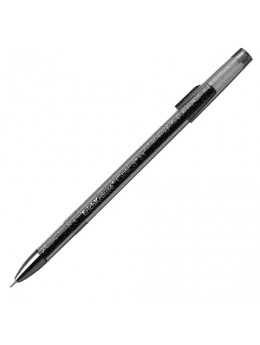 Ручка гелевая ERICH KRAUSE 'Gelica', ЧЕРНАЯ, корпус черный, игольчатый узел 0,5 мм, линия письма 0,4 мм, 45472