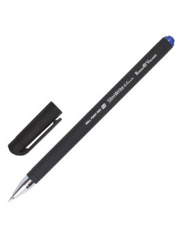 Ручка шариковая BRUNO VISCONTI 'SlimWrite', 'Black', СИНЯЯ, корпус черный, узел 0,5 мм, линия письма 0,3 мм, 20-0009