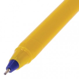Ручка шариковая масляная BRAUBERG 'Extra Glide Orange', СИНЯЯ, трехгранная, узел 0,7 мм, линия письма 0,35 мм, OBP149