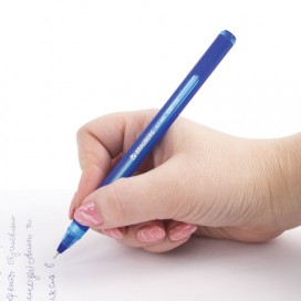 Ручка шариковая масляная BRAUBERG 'Extra Glide Soft Blue', СИНЯЯ, узел 0,7 мм, линия письма 0,35 мм, OBP150