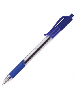 Ручка шариковая масляная автоматическая BRAUBERG 'Extra Glide R-Grip', СИНЯЯ, узел 0,7 мм, линия письма 0,35 мм, OBPR158