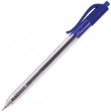 Ручка шариковая масляная автоматическая BRAUBERG 'Extra Glide R', СИНЯЯ, трёхгранный корпус, узел 0,7 мм, линия письма 0,35 мм, OBPR165