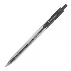 Ручка шариковая масляная автоматическая BRAUBERG 'Extra Glide R', ЧЕРНАЯ, узел 0,7 мм, линия письма 0,35 мм, OBPR166
