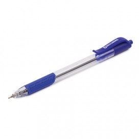 Ручка шариковая масляная автоматическая BRAUBERG 'Extra Glide R-Grip', СИНЯЯ, узел 0,7 мм, линия письма 0,35 мм, OBPR158