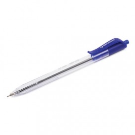 Ручка шариковая масляная автоматическая BRAUBERG 'Extra Glide R', СИНЯЯ, трёхгранный корпус, узел 0,7 мм, линия письма 0,35 мм, OBPR165