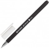 Ручка гелевая BRAUBERG 'Matt Gel', ЧЕРНАЯ, корпус soft-touch, узел 0,5 мм, линия 0,35 мм, GP151