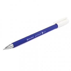 Ручка гелевая BRAUBERG 'Matt Gel', СИНЯЯ, корпус soft-touch, узел 0,5 мм, линия 0,35 мм, GP152