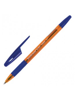 Ручка шариковая ERICH KRAUSE 'R-301 Amber Grip', СИНЯЯ, корпус тонировый оранжевый, узел 0,7 мм, линия письма 0,35 мм, 39530