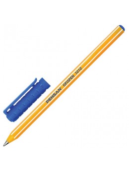 Ручка шариковая масляная PENSAN 'Officepen' 1010, СИНЯЯ, корпус оранжевый, узел 1 мм, 1010/60