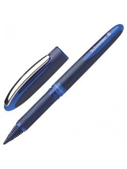 Ручка-роллер SCHNEIDER 'One Business', СИНЯЯ, корпус темно-синий, узел 0,8 мм, линия письма 0,6 мм, 183003