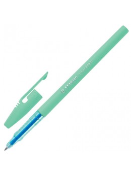 Ручка шариковая STABILO Liner Pastel, СИНЯЯ, корпус мятный, узел 0,7 мм, линия письма 0,3 мм, 808FP1041-2