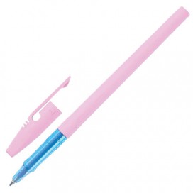 Ручка шариковая STABILO 'Liner Pastel', СИНЯЯ, корпус розовый, узел 0,7 мм, линия письма 0,3 мм, 808FP1041-4