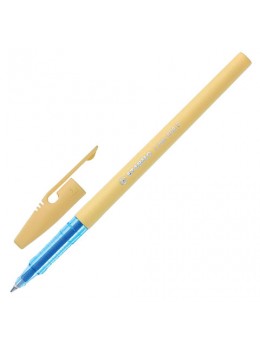 Ручка шариковая STABILO 'Liner Pastel', СИНЯЯ, корпус ванильный, узел 0,7 мм, линия письма 0,3 мм, 808FP1041-5